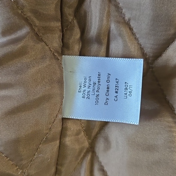 Talbots Camel Tan Wool Long Coat 6 - Picture 5 of 6